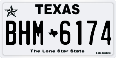TX license plate BHM6174