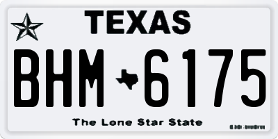 TX license plate BHM6175