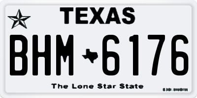TX license plate BHM6176