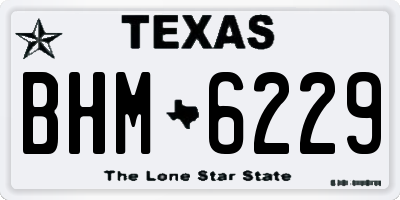 TX license plate BHM6229