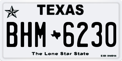 TX license plate BHM6230