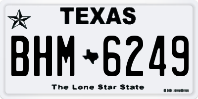TX license plate BHM6249