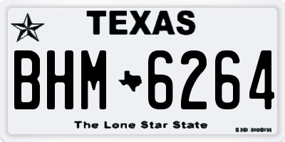 TX license plate BHM6264