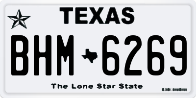 TX license plate BHM6269