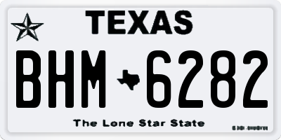 TX license plate BHM6282
