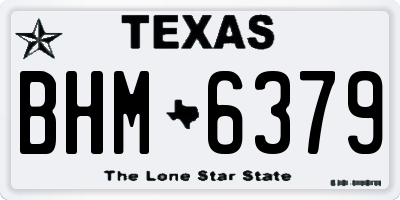 TX license plate BHM6379