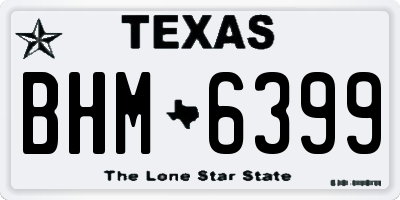 TX license plate BHM6399