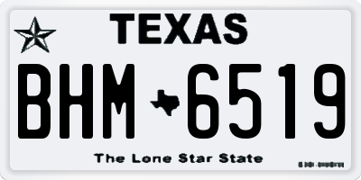 TX license plate BHM6519