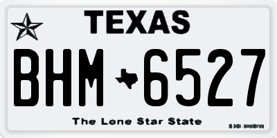 TX license plate BHM6527