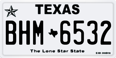 TX license plate BHM6532