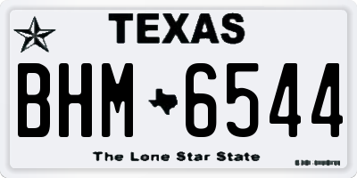 TX license plate BHM6544