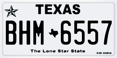 TX license plate BHM6557