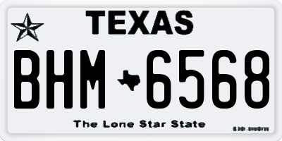 TX license plate BHM6568