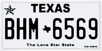 TX license plate BHM6569