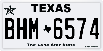 TX license plate BHM6574
