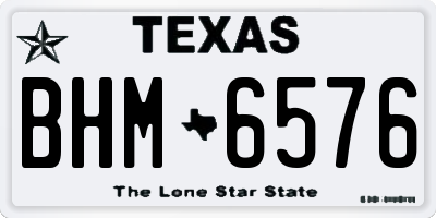 TX license plate BHM6576
