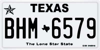 TX license plate BHM6579