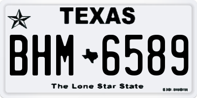 TX license plate BHM6589