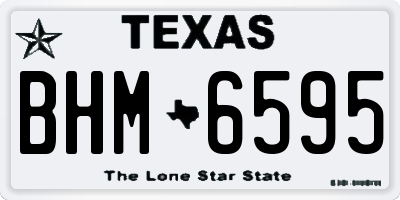 TX license plate BHM6595