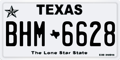 TX license plate BHM6628