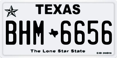 TX license plate BHM6656