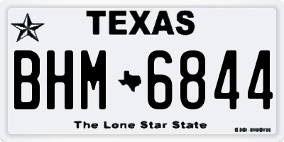 TX license plate BHM6844