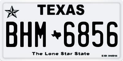 TX license plate BHM6856