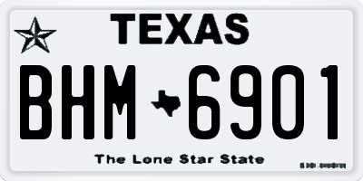 TX license plate BHM6901