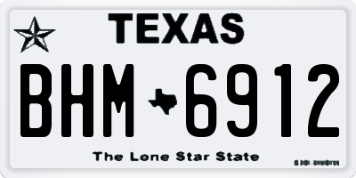TX license plate BHM6912