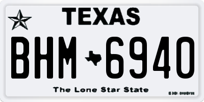 TX license plate BHM6940