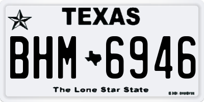 TX license plate BHM6946