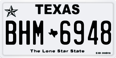 TX license plate BHM6948