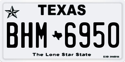 TX license plate BHM6950