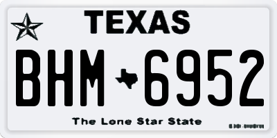 TX license plate BHM6952