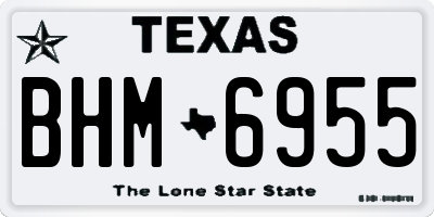 TX license plate BHM6955