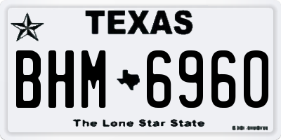 TX license plate BHM6960