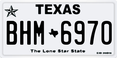 TX license plate BHM6970