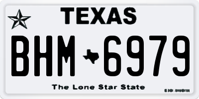TX license plate BHM6979
