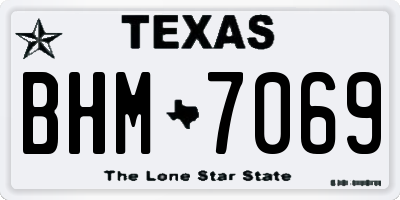 TX license plate BHM7069