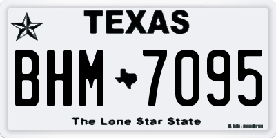 TX license plate BHM7095