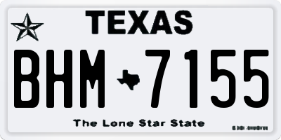 TX license plate BHM7155