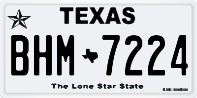 TX license plate BHM7224