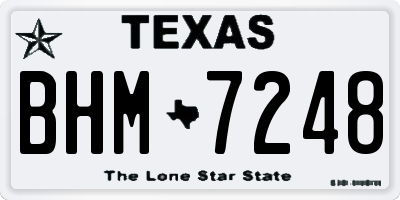 TX license plate BHM7248