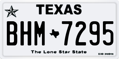 TX license plate BHM7295