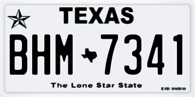 TX license plate BHM7341