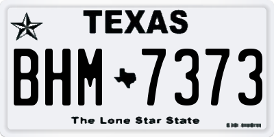 TX license plate BHM7373