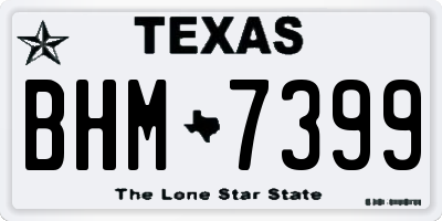 TX license plate BHM7399