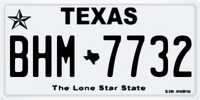 TX license plate BHM7732