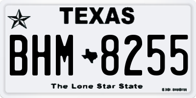TX license plate BHM8255