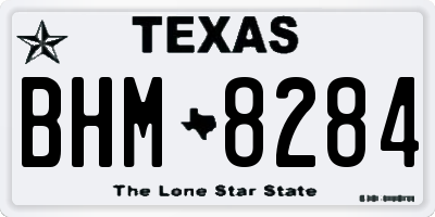 TX license plate BHM8284